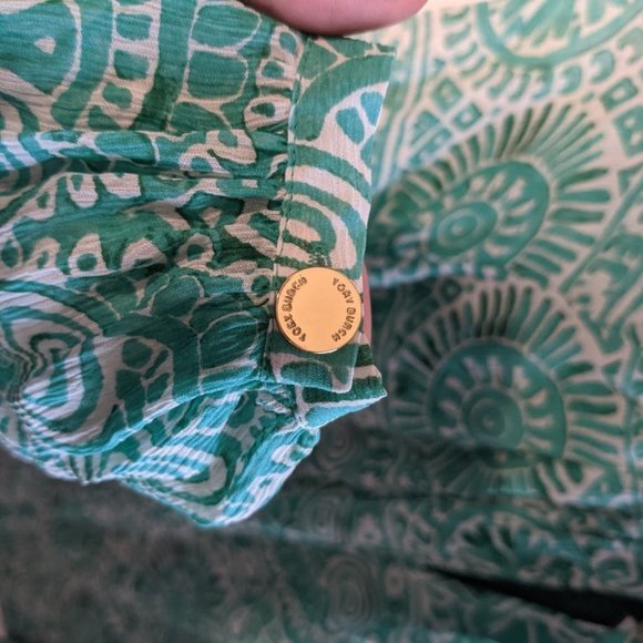 NEW Tory Burch | Lisa Top in Medallion Print - Picture 5 of 7